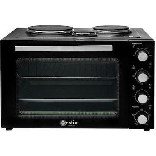 ΦΟΥΡΝ.ΕΠΙΤΡ.ΗΛ.3 ΕΣΤ ESTIA COMPACT COOKER (06-17262) ΜΑΥΡΟ 48LT ΜΕ ΑΕΡΑ